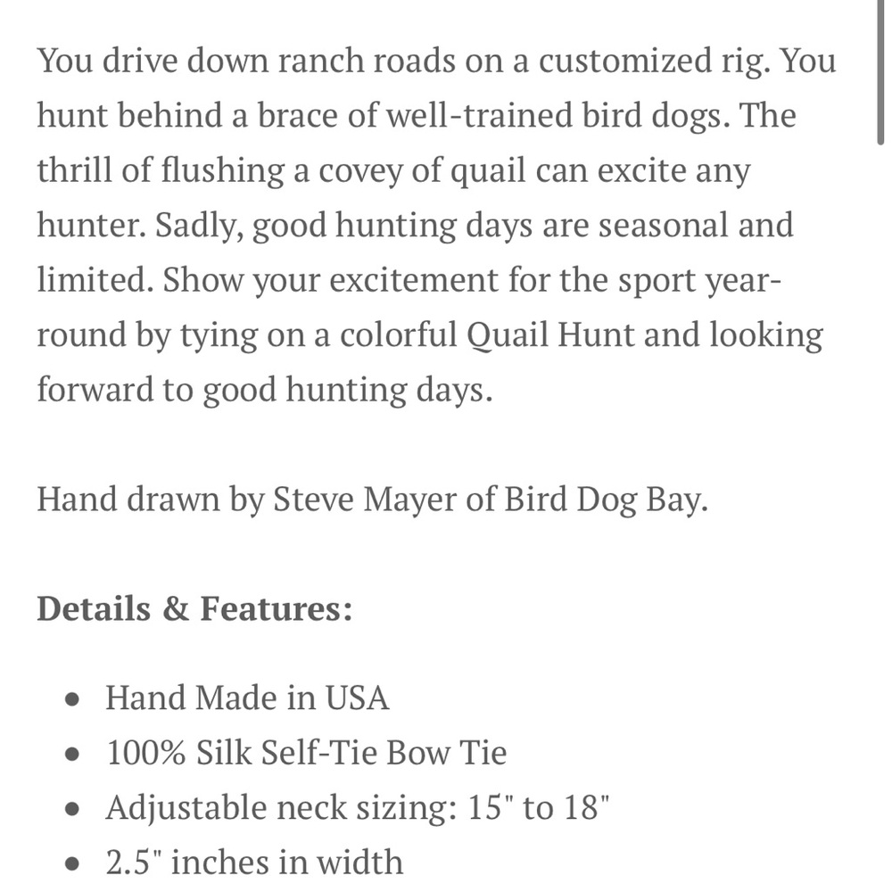 Bird Dog Bay Bow Tie - hunting dogs and pheasants - Picture 4 of 13